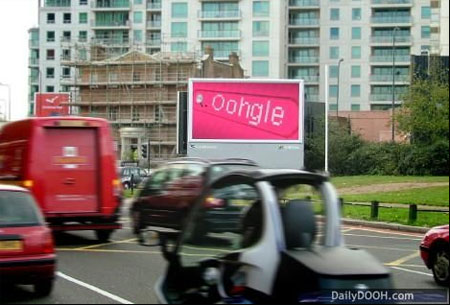 Photo showing oohgle billboard